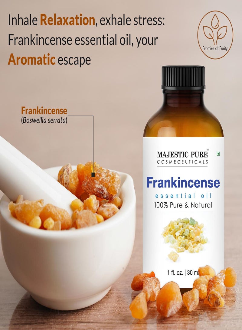 Majestic Pure زيت اللبان العطري، درجة ممتازة، نقي وطبيعي، للعلاج بالروائح، التدليك، الاستخدامات الموضعية والمنزلية، 1 أونصة سائلة - Image 4